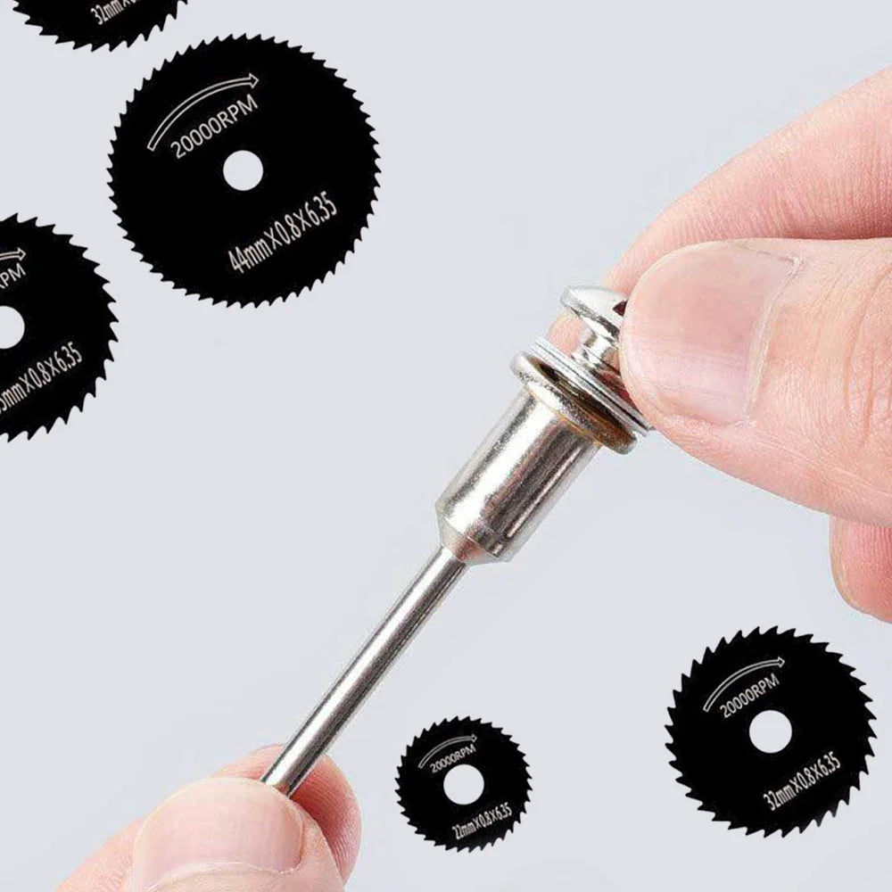 6Pcs HSS Circular Saw Blade Set - Woodworking & Metal Cutting Blades for Electric Drills and Grinders