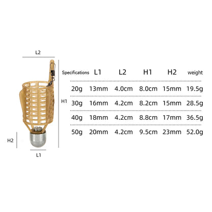 Fishing Hooks Explosion Bait Cage with Iron Head – Spherical Basket Feeder Holder Tackle Tool