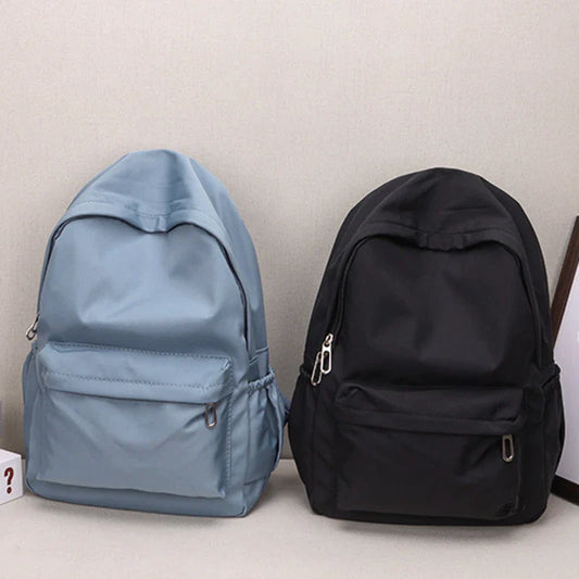 Women’s Waterproof School Backpack | Large Capacity Solid Color Daypack for Teens & Students