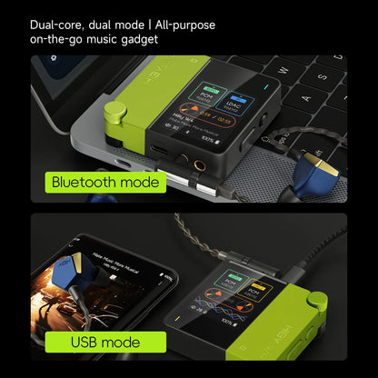HiBy W4 Wireless HiFi Headphone Amplifier & USB DAC — Bluetooth 5.4, 3.5mm/4.4mm, DSD512, LDAC, CarPlay Compatible