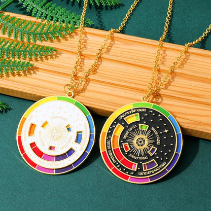 Color Wheel Keychain - Interactive Art Keyring Gift for Painters Artists and Creative Accessories