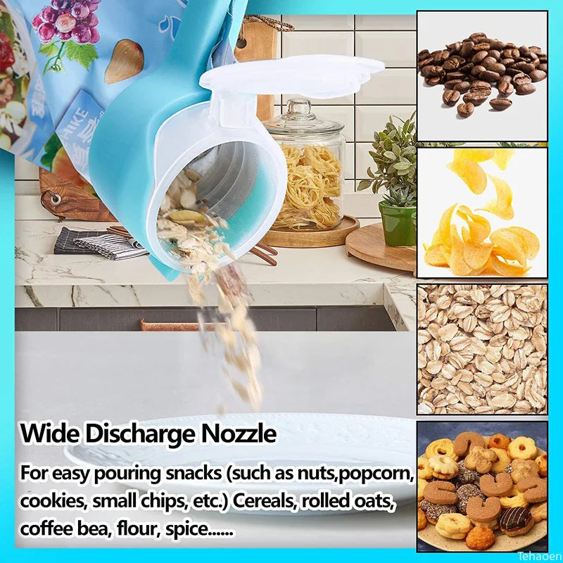 Snack Sealing Clips – Plastic Food Bag Clamp for Fresh Keeping, Travel & Kitchen Storage Seal