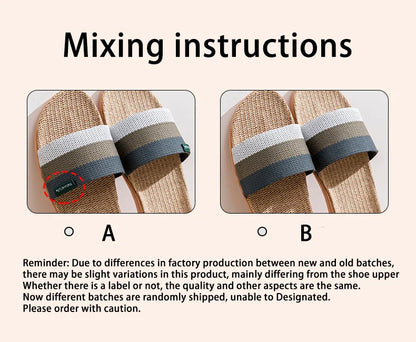 Unisex Fabric Summer Slippers – Breathable Soft Slip-On Indoor Home Shoes