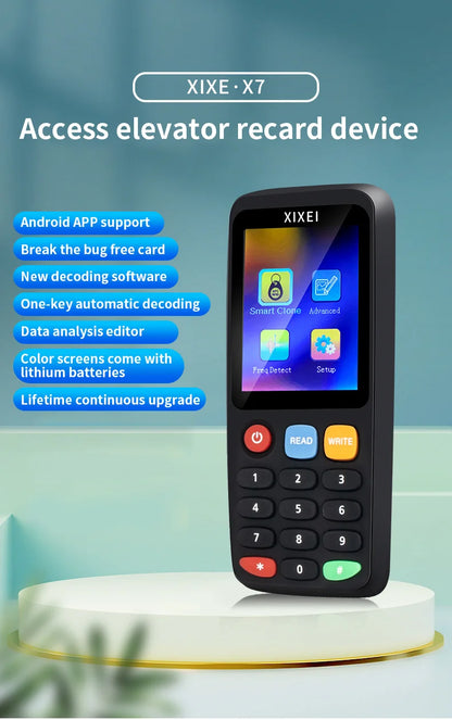 X7 Smart Card Reader RFID Copier IC ID Token Duplicator 125kHz Badge Writer 13.56MHz NFC Programmer