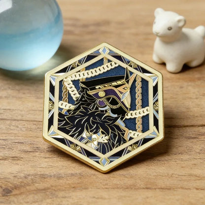 Genshin Impact Capitano Anime Brooch Pins - Cosplay Character Badges Backpack Accessories Fan Gift