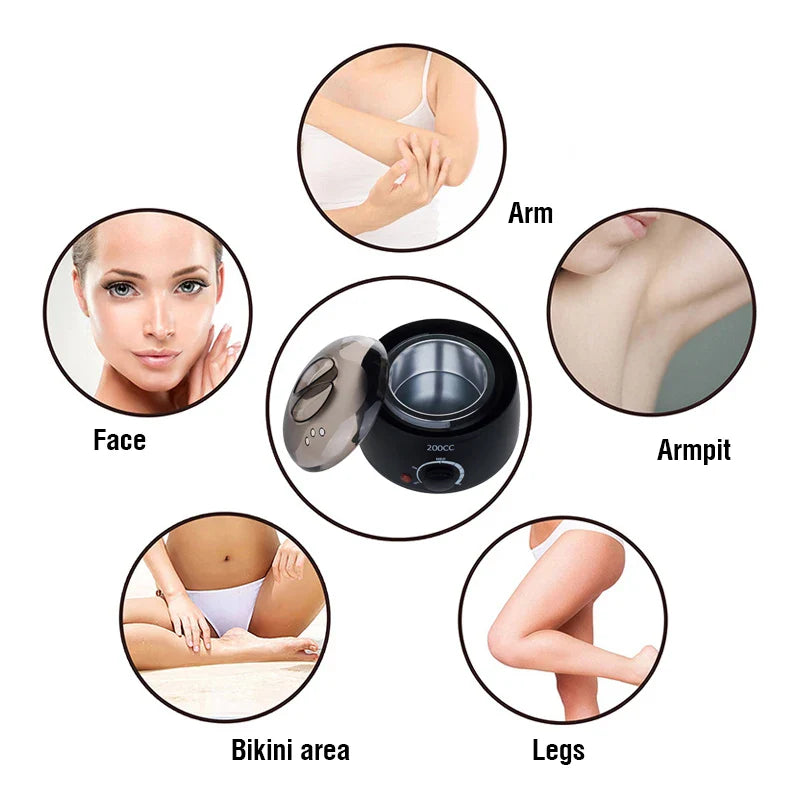 200/500ml Electric Wax Heater – Hot Paraffin Pot for Hair Removal & Waxing