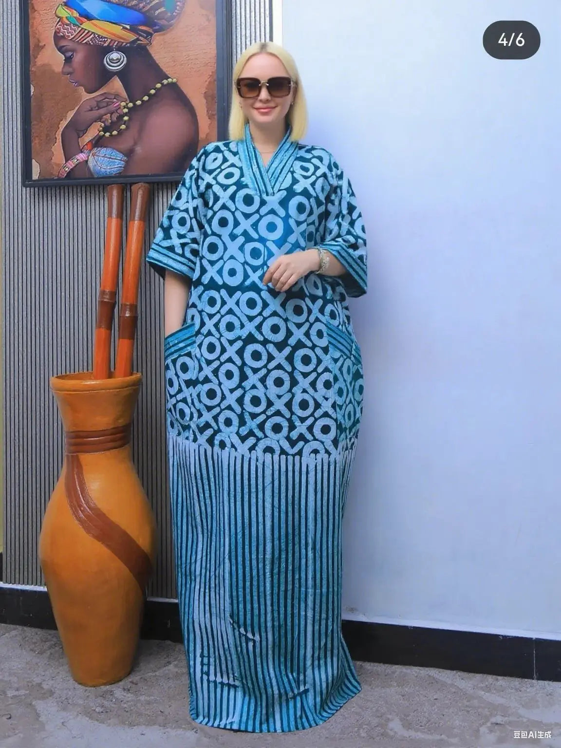 Plus Size African Dresses for Women - Traditional Dashiki Ankara Gown, Abaya, Muslim Kaftan & Maxi Robe Dress