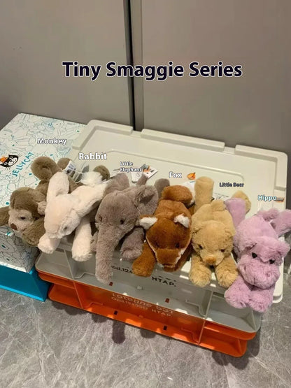 13cm Plush Mini Doll Set — Smaug Series Cat, Elephant, Rabbit, Monkey, Bear, Fox, Hippo & Dog Toys, Cute Birthday Gifts