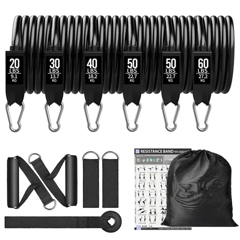300lb Booty Resistance Band Set – Elastic Workout Harness for Home, Gym, Training & Dumbbell Exercises