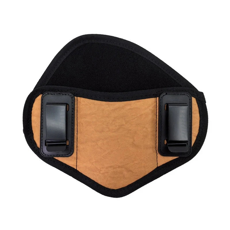DIZETION Tactical PU Leather Gun Holster - Concealed Carry Pistol Pouch for Glock, Sig Sauer, Beretta & More