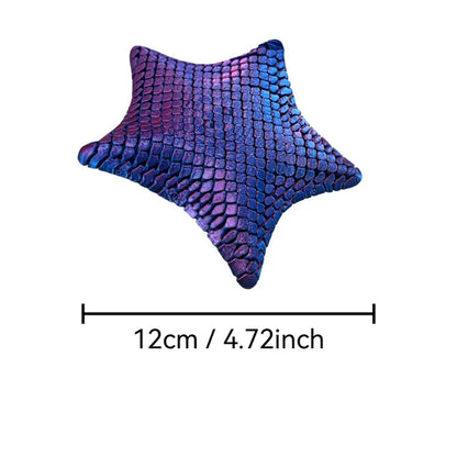 3D Printed Articulated Starfish Fidget Toy - Flexible Stress Relief Desk Decor