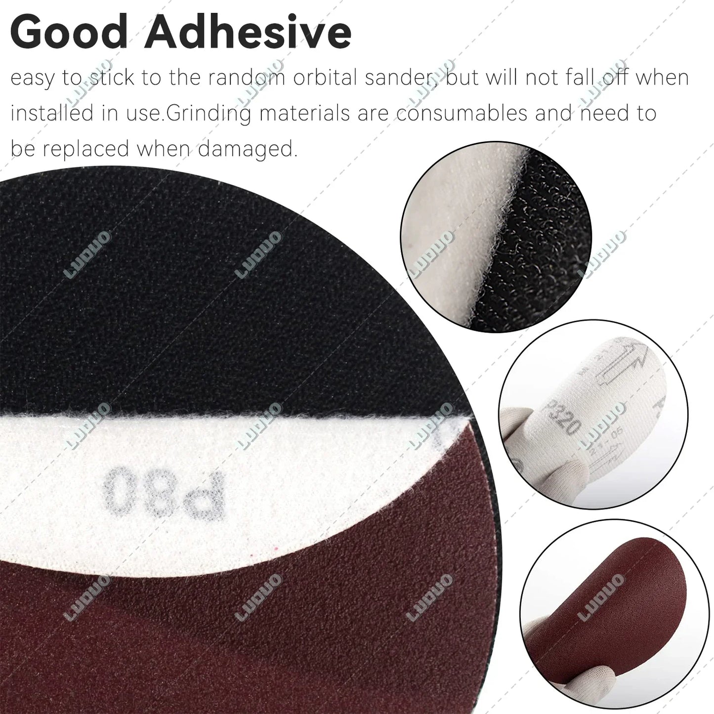 Car Detailing Headlight Restoration Sandpaper Discs – Hook & Loop Round Sanding Sheets for Metal & Wood Polishing Tools