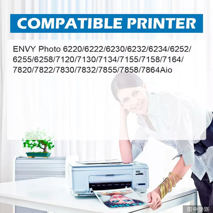 Reprinpic 664XL Ink Cartridge – High Yield Compatible Replacement for HP 664 DeskJet 1115/2135/2675/3635/3775/4536/4538/5075/5275 Printer Ink