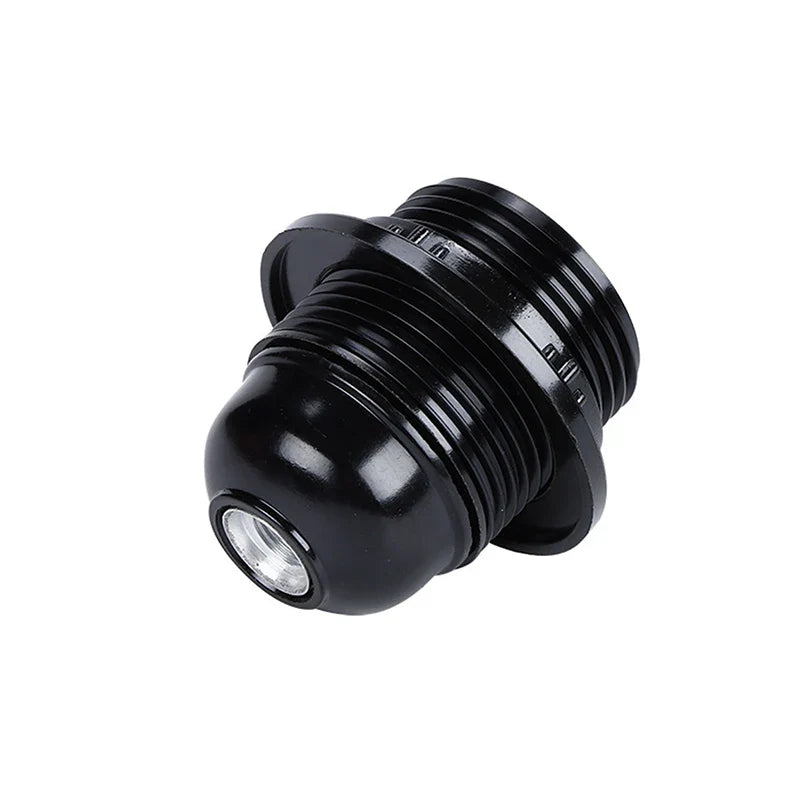 E27 Self-Locking Bakelite Lamp Holder - LED Light Bulb Socket with E14 Cap for Floor & Table Lamps