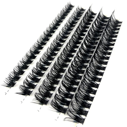 HBZGTLAD 280Pcs 3D Mink Eyelash Clusters Set – Handmade 10D 60D 80D Natural Style False Eyelashes Extension Bundle Pack