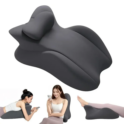 Multi-Positional Wedge Pillow - Memory Foam Ergonomic Prone Bed Pillow with Removable Cover