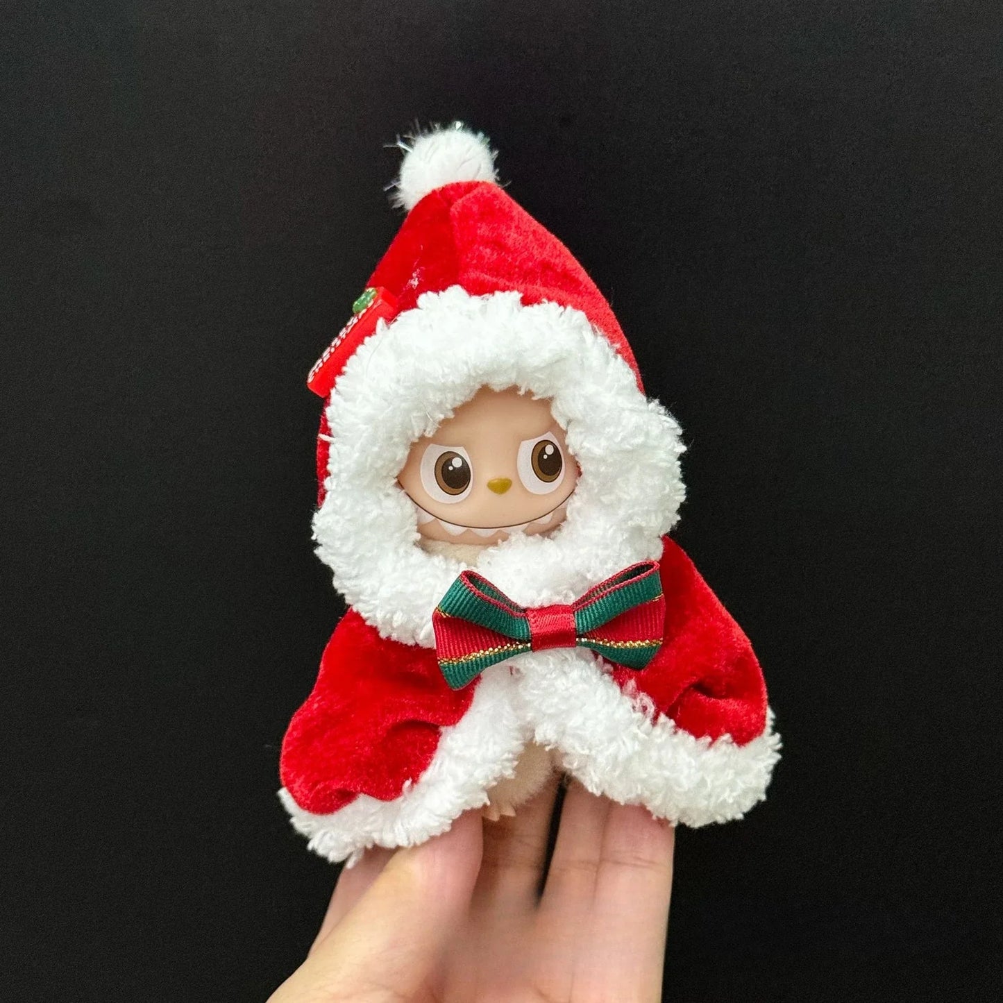 Mini Labubu 4.0 Pin – Love Clothes & Christmas Skirt Cloak Accessory for Labubu V4 Outfit