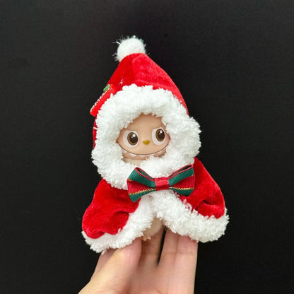 Mini Labubu 4.0 Pin – Love Clothes & Christmas Skirt Cloak Accessory for Labubu V4 Outfit
