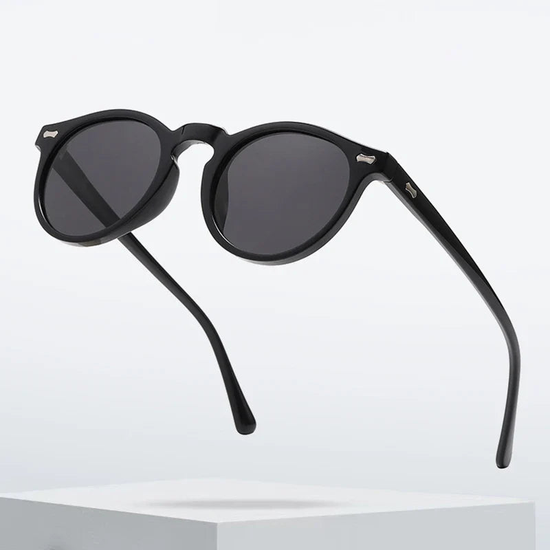 Retro Round Polarized Sunglasses – Vintage Fashion Shades for Men & Women, Driving Eyeglasses