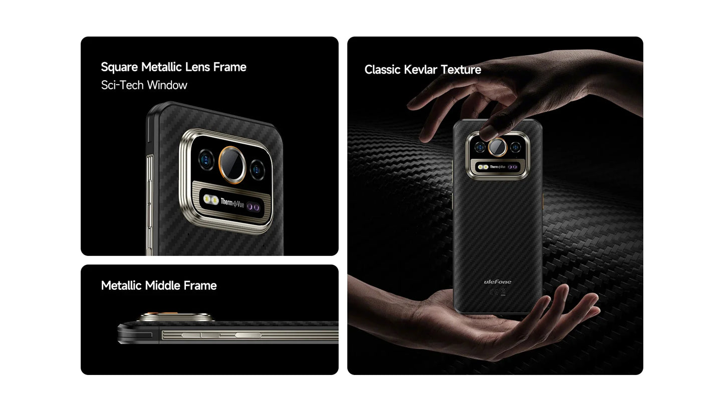 Ulefone Armor 25T Pro 5G Rugged Smartphone – Thermal Imaging, Night Vision, Android 14, 64MP Camera, NFC, Waterproof, 33W Charging