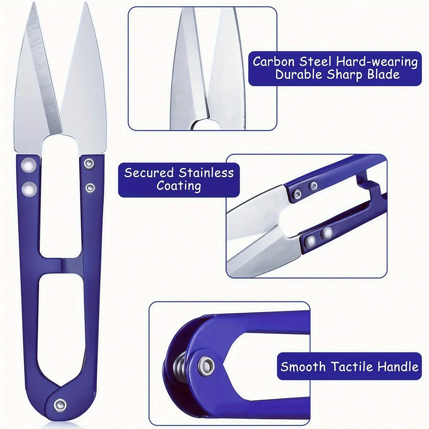 5-Piece Sewing Seam Ripper Kit - Stitch Remover Tools with Scissors for Easy Thread Removal