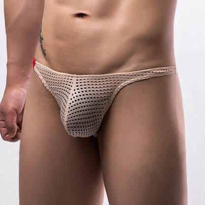Men’s Ultra-Thin Breathable Underwear – Soft High Elastic Low Waist U-Convex Sexy Briefs Panties Comfort Fit