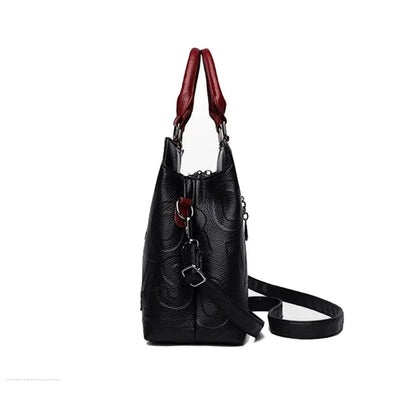 PU Leather Women’s Shoulder Crossbody Bag – Luxury Casual Large Capacity Travel Handbag