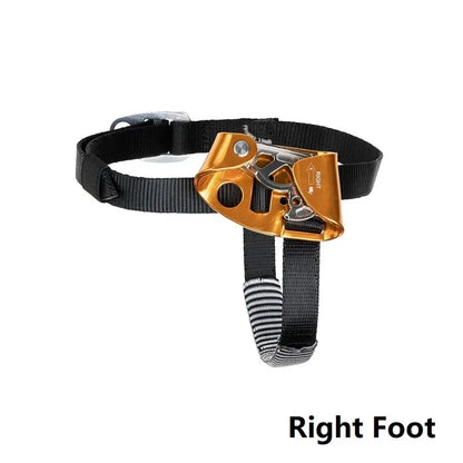 Outdoor SRT Foot Ascender with Pedal Belt – Left/Right Rock Climbing Anti-Fall Rope Riser Gear