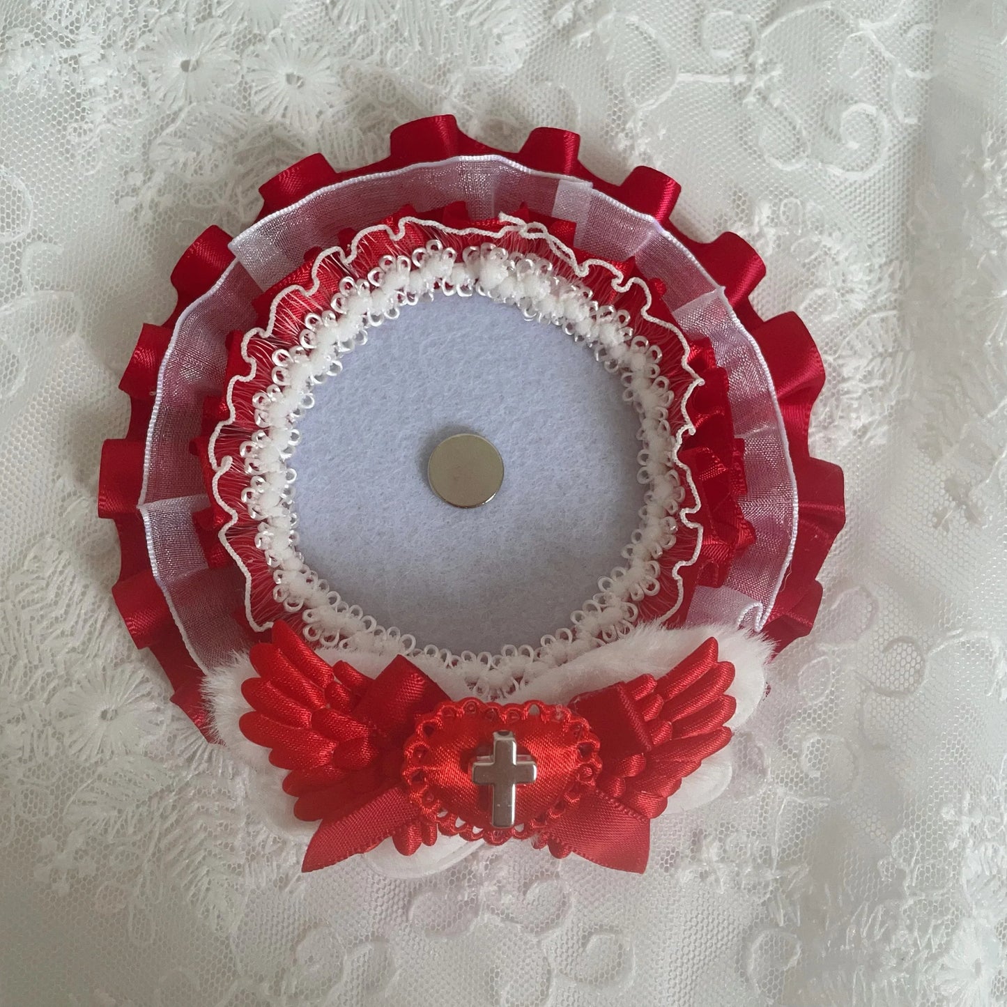 Lace Bow Pearl Card Holder - Decorative Photo Card Cover for DIY Crafts, Scrapbooking & Display