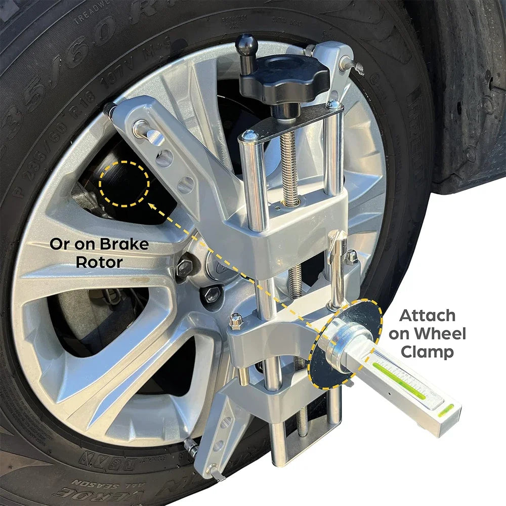 Automobile 4-Wheel Magnetic Level Camber Gauge Tool – Adjustable Wheel Alignment & Wheel Positioning Tool for Car Repair