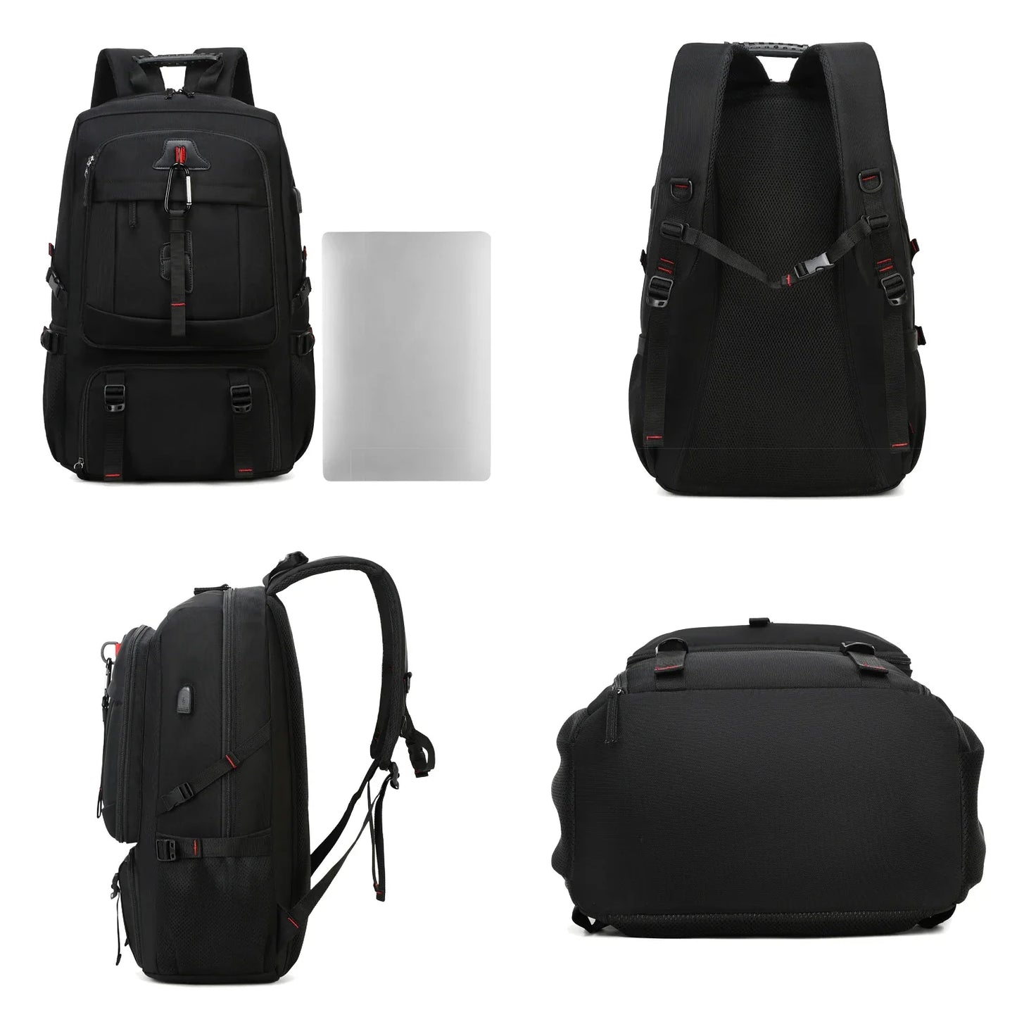 Men's 50L Waterproof Travel Backpack | Large Capacity Hiking and Camping Backpack | Carrying Bag with Shoe Compartment