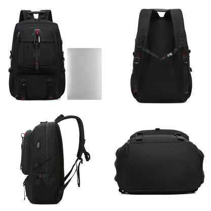 Men's 50L Waterproof Travel Backpack | Large Capacity Hiking and Camping Backpack | Carrying Bag with Shoe Compartment