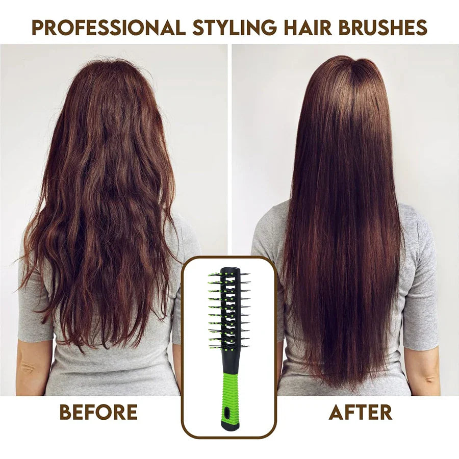 Pro Salon Double-Side Massage Comb – Anti-Tangle Detangling Hairbrush with Wide Teeth, Anti-Loss Hairstyling Brush
