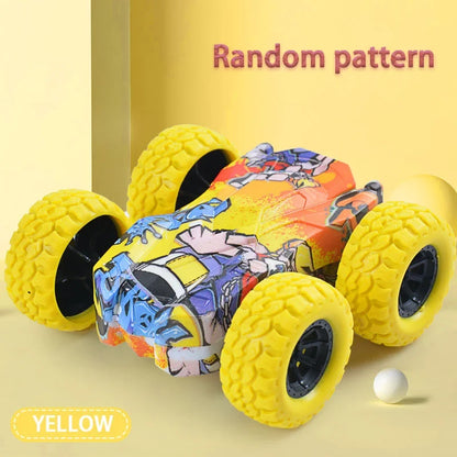 Kids Double-Sided Toy Car - Inertial Off-Road Vehicle with Anti-Collision Safety Design
