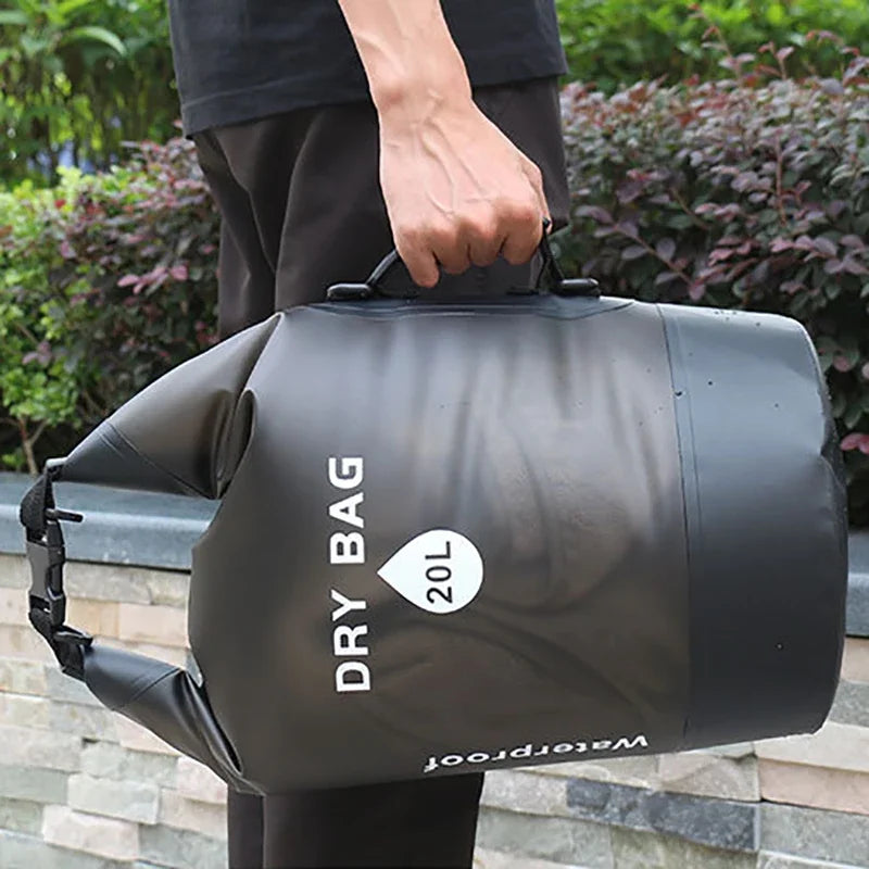 10L/20L Waterproof Dry Bag – Storage Pouch for Swimming, Trekking, Rafting, Boating & Kayaking (Backpack XD117Y)