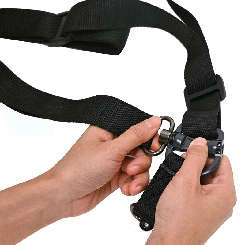 Tactical Adjustable MS4 Rifle Sling — QD Metal Swivel, 2-Point & Single-Point Quick Release for Multi-Mission Use