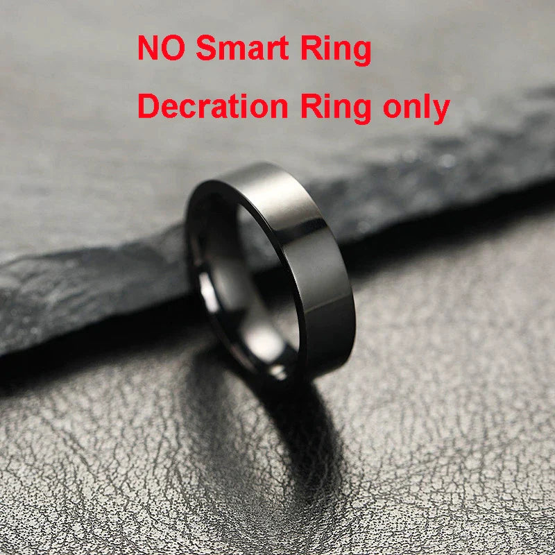 2026 R12 Smart Ring with Display Screen & Touch Control – Wireless Charging Health Tracker, 5ATM Waterproof Fitness Smart Ring for Men & Women