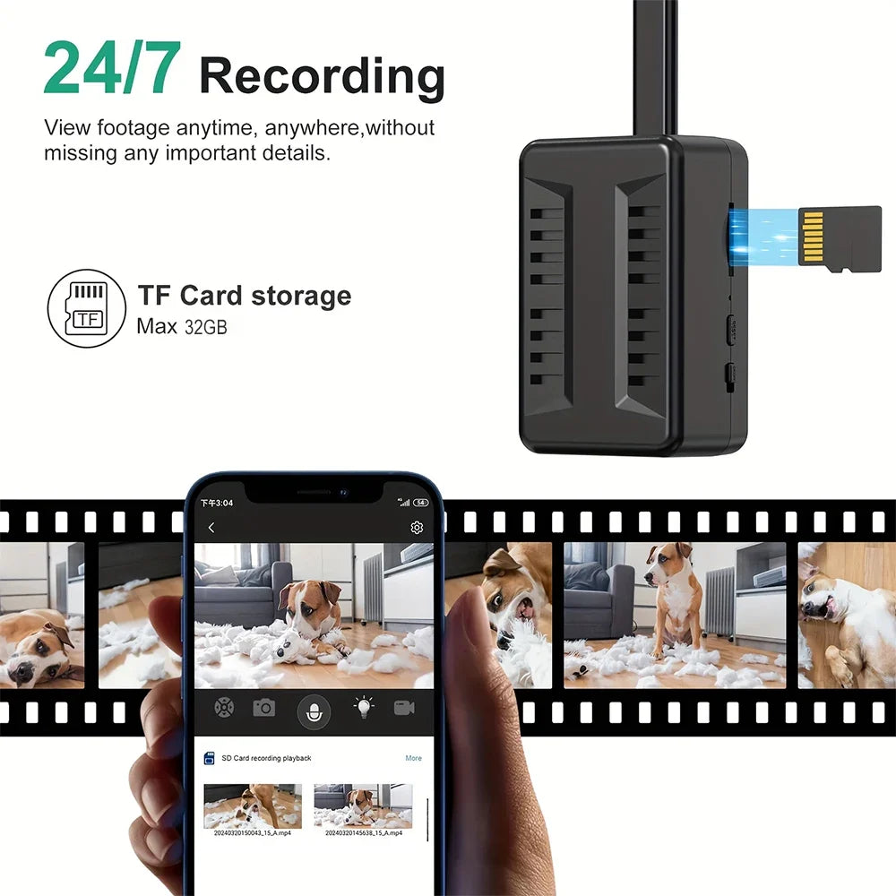 HD 1080P Mini WiFi Camera - Motion Detection Indoor Security Camera with Remote Viewing & Video Recording