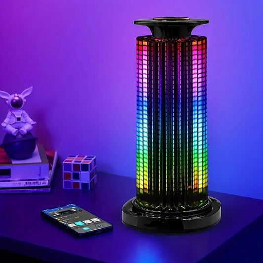 RGB Music Rhythm Light - 4D Panoramic Sound Activated LED Atmosphere Lamp