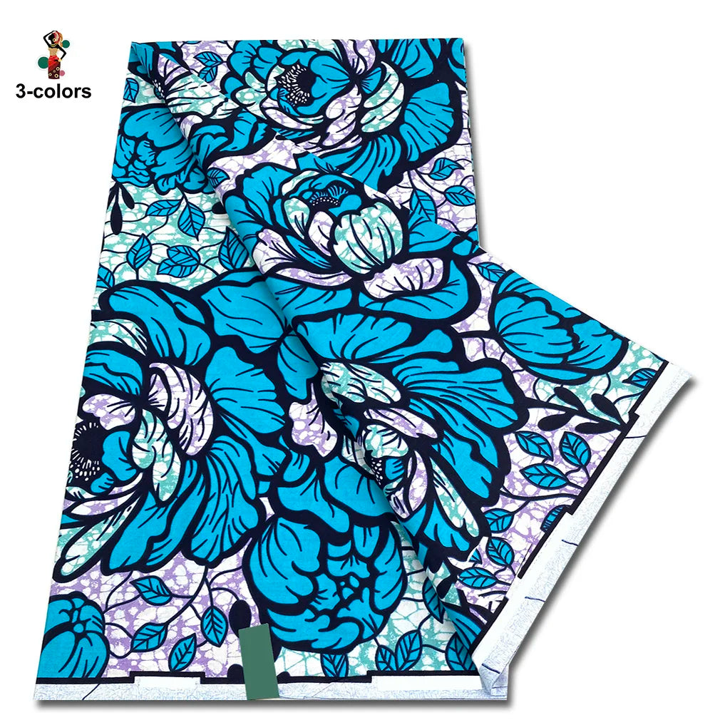 2026 Original African Wax Print Fabric - 100% Cotton Nigerian Ankara Batik Soft Pagne Material