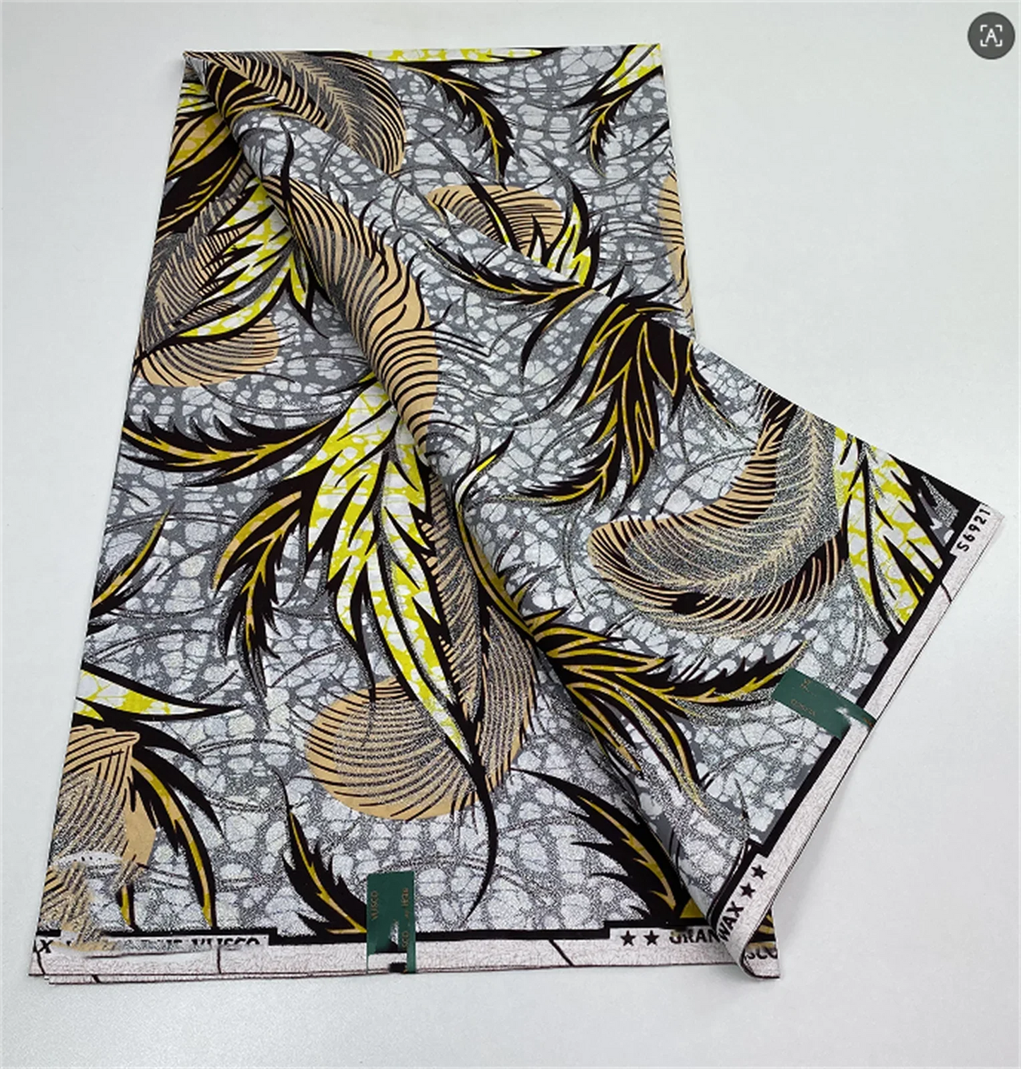 Original African Wax Print Fabric - 6 Yards 100% Cotton Nigerian Ankara Sewing Material