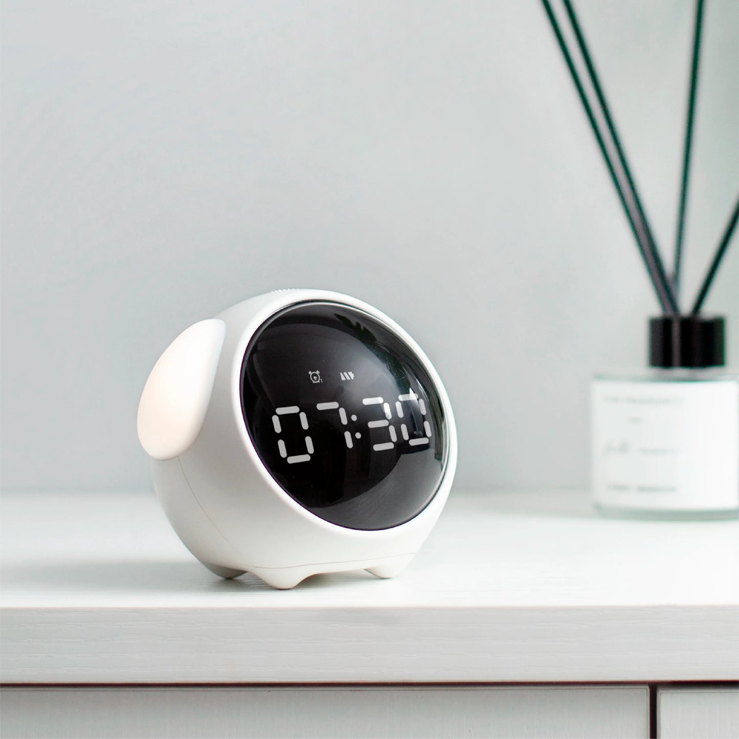 Digital Kids Alarm Clock with Light — Cute Cartoon Emotion Table Clock for Children