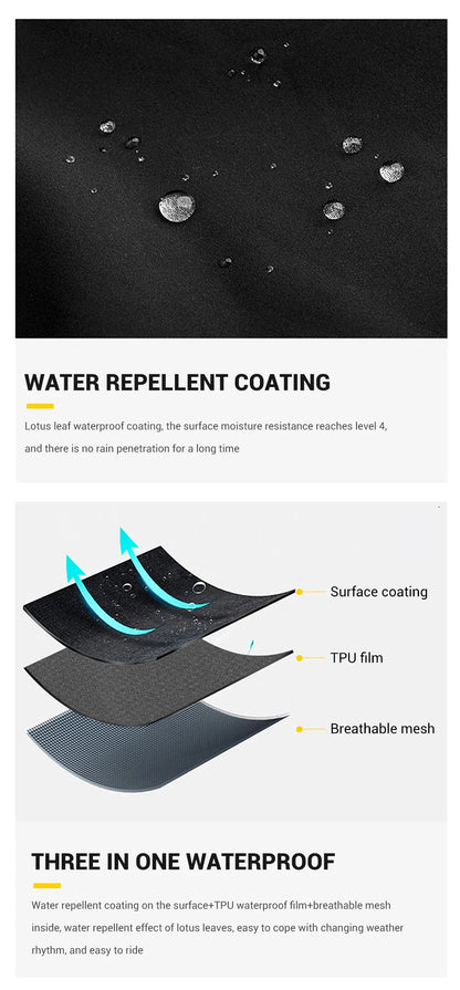 Motorcycle Raincoat Suit - Rainstorm Prevention Jacket & Pants, Camping, Hiking, Fishing, Moto Rain Gear for Riders
