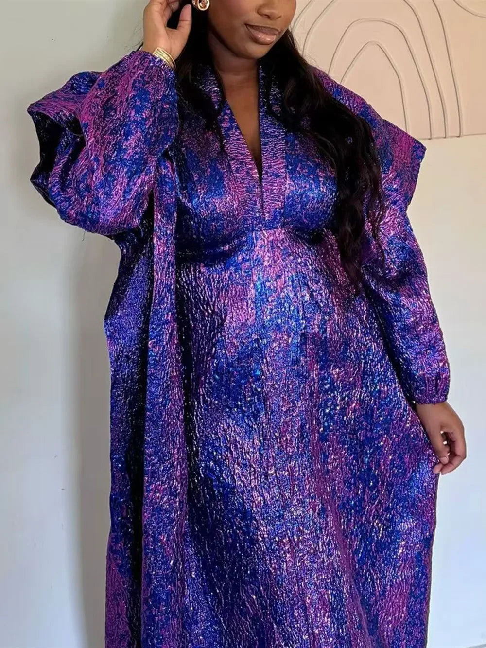 Women’s African Dashiki Ankara Maxi Dress - Traditional Gown, Abaya, Kaftan & Robe Outfit