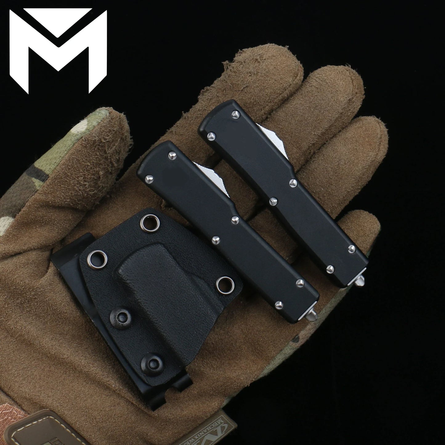 MICRO EDC TECH Mini MT-70 Knife – D2 Steel Stonewashed Blade with Aviation Aluminum Handle, Portable EDC Tool