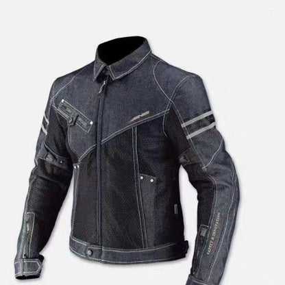 KOMINE JK006 Motorcycle Jacket - Breathable Denim Mesh Racing Riding Protective Gear High Performance Safety Clothing
