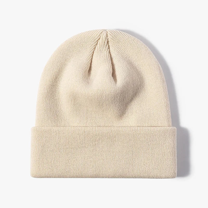 Winter Knit Beanie Hat - Warm Stretch Skull Cap for Boys Girls Adults in Black White Blue Pink & More Colors