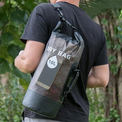 10L/20L Waterproof Dry Bag – Storage Pouch for Swimming, Trekking, Rafting, Boating & Kayaking (Backpack XD117Y)