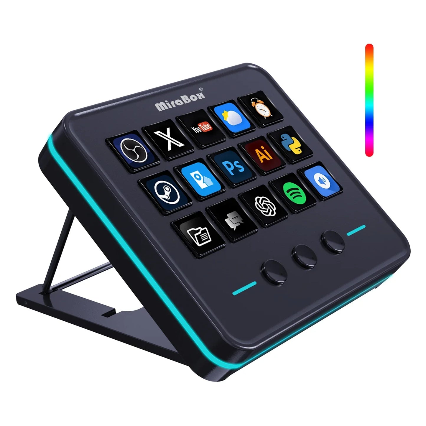 Mirabox M18 V3 Streamdeck Keyboard – Customizable Visual OBS Live Streaming Console & PC Keypad