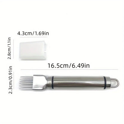 Stainless Steel Vegetable & Garlic Cutter – Portable Kitchen Tool for Shredding, Chopping, and Slicing Green Onions